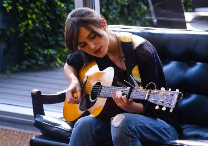 Keira Knightley in BEGIN AGAIN.
