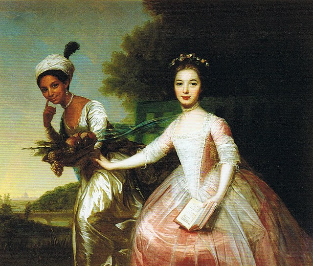 Painting from 1779 of Dido Belle, with her cousin Elizabeth, attributed to Johann Zoffany.