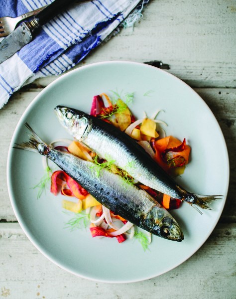 VIBF Roasted Sardines with Carrot Fennel Slaw image p 30