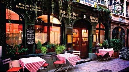 The Saint Sepulcre is a favorite, cozy Winstube in Strasbourg.