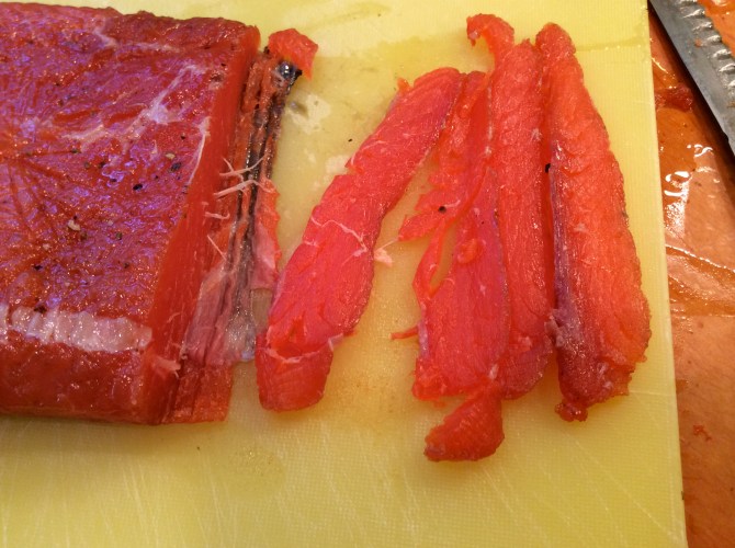 Gravlax Sliced