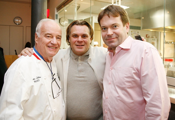 Andre Soltner (center) at the International Culinary Center. Credit: Amy Sussman/Getty Images