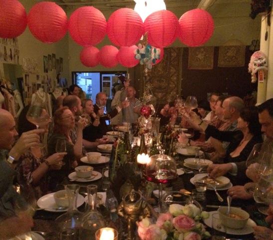 Opening toast at the 44th salon dinner. May 4, 2014