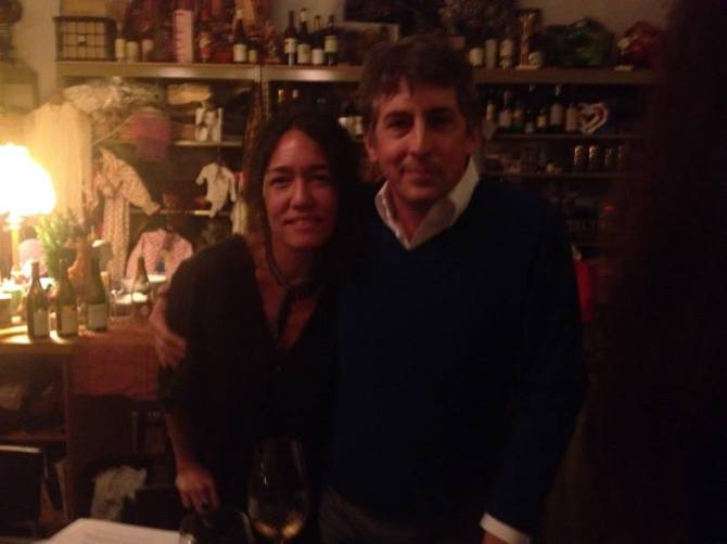 Cari Borja and Alexander Payne at 35th salon dinner