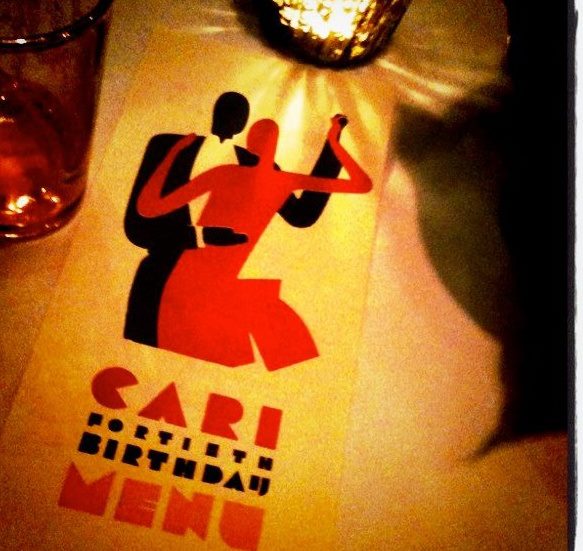 Fortieth birthday menu, Chez Panisse, Berkeley. November 28, 2011