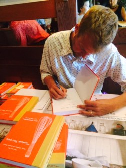 Cal Peternell at his book signing at Chez Panisse; Sunday, October 26, 2014