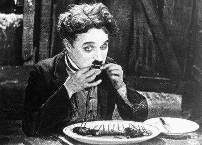 Still from Charlie Chaplin's The Gold Rush (1925).
