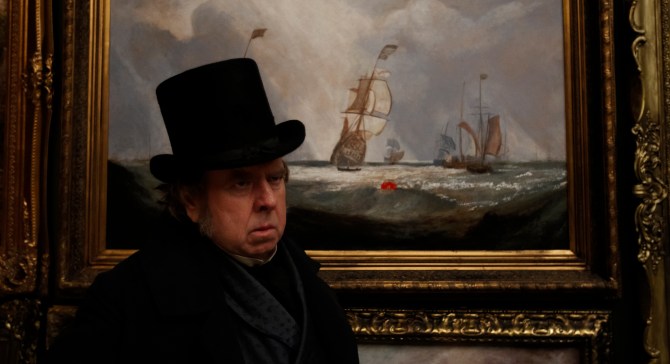 Timothy Spall as J.M.W. Turner in Mr. Turner . (Photo by Simon Mein.)