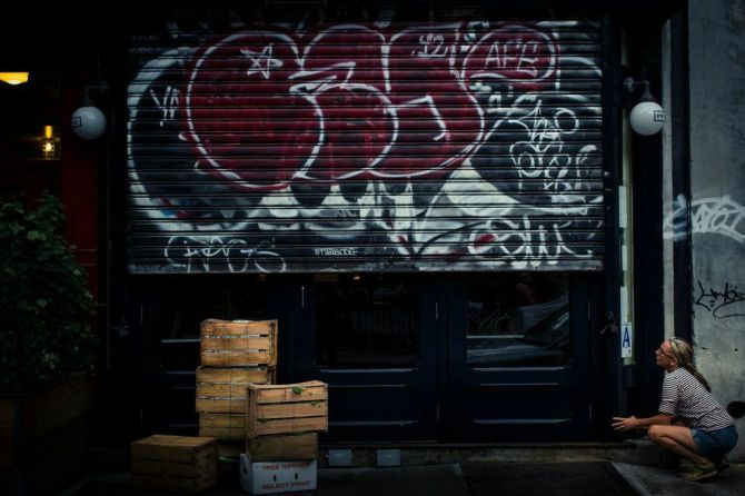 Gabrielle, outside Prune. Photo by Eric Wolfinger