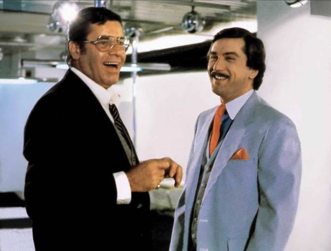 Still of Jerry Lewis and Robert De Niro in The King of Comedy .