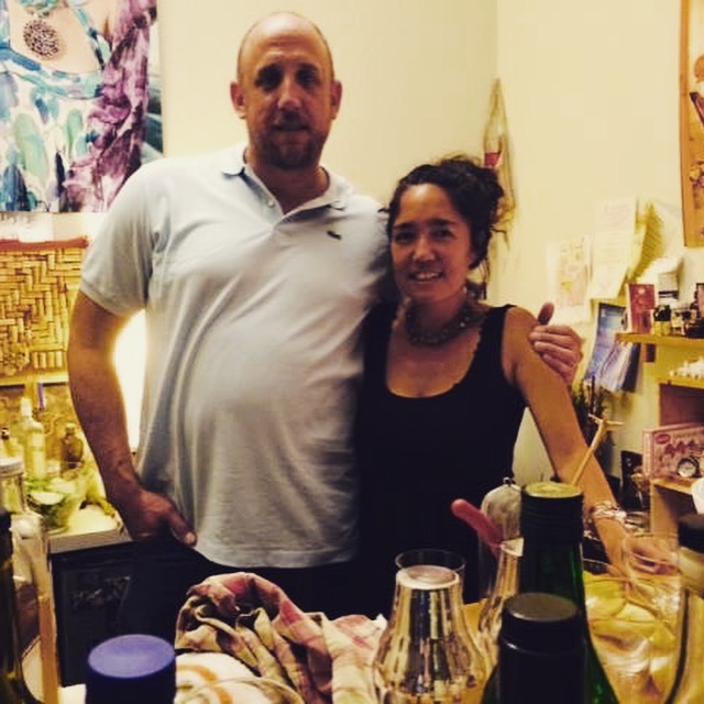 Thad and I. Very excited to have him in my studio….