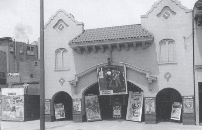 The Jose nickelodeon on Market Street became headquarters for the AIDS Memorial Quilt Project and is now Catch Restaurant. You can still see the original trim today.