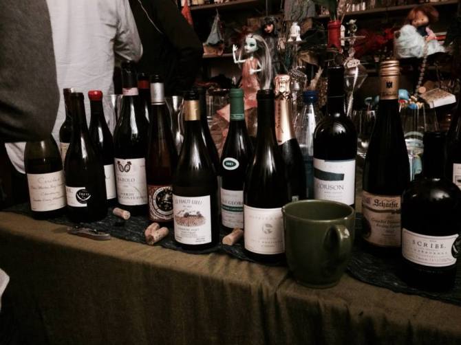 Bottles from Wine Dinner #42, co-hosted with Emily Schindler.
