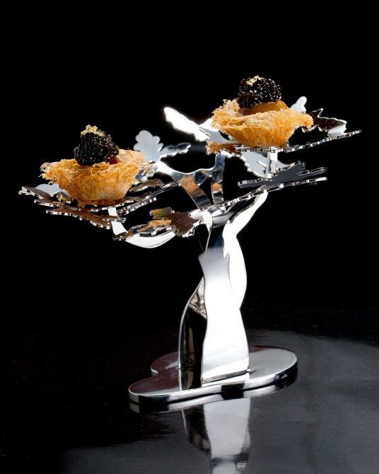 Caviar Bird’s Nest on Silver