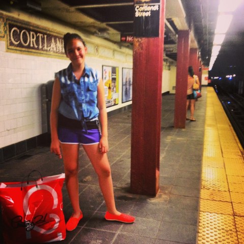 Royal, post-Century 21 shopping, 2013.