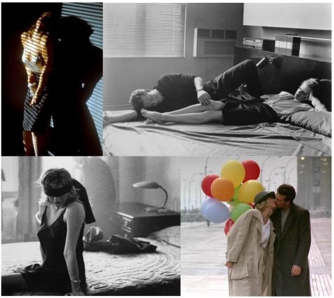 Kim Basinger and Mickey Rourke in 9 1/2 Weeks (1986).