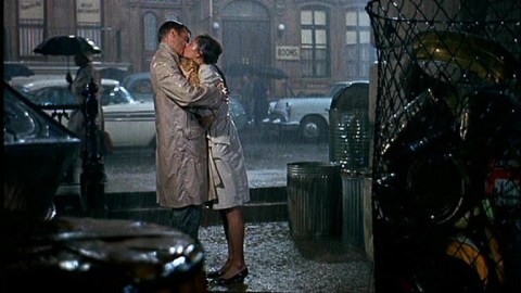 George Peppard and Audrey Hepburn in Breakfast at Tiffany's (1961).