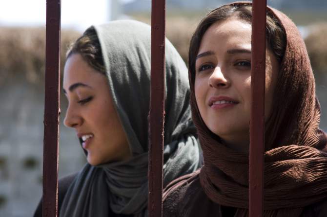 Golshifteh Farahani and Taraneh Alidoosti in a scene from Asghar Farhadi's ABOUT ELLY. Credit: Courtesy of Cinema Guild.
