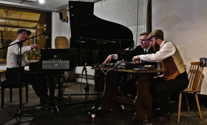 Matti Bye and This Forgotten Land (Joel Danell & John Henriksson) at Café OTO in London. Credit: Dawid Laskowski