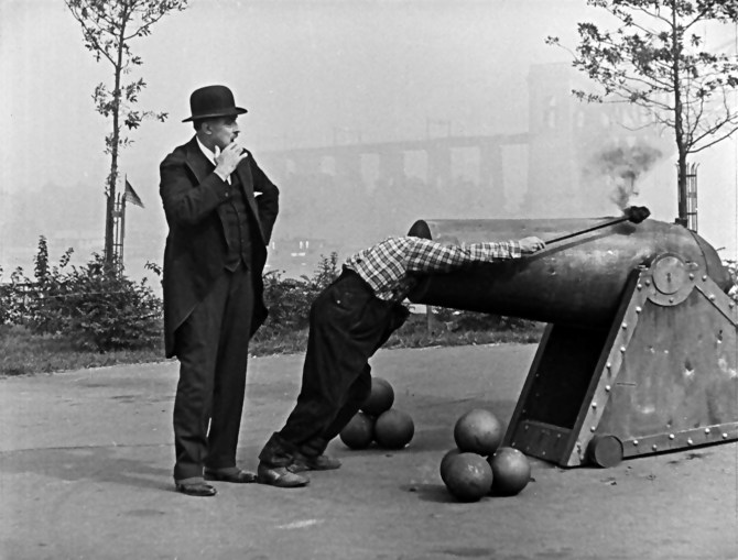 Still from Charley Bowers' 1926 Now You Tell One . Credit: Kari Cohen.