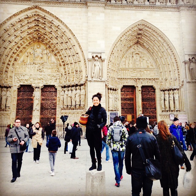 Me seeing Royal seeing Notre Dame for the first time.