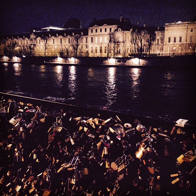 Pont Des Art, with lovers’ locks.