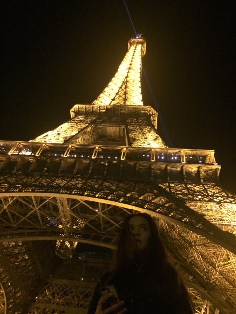 Royal, first time at the Eiffel Tower.
