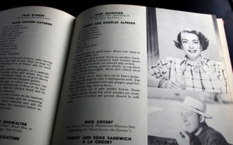 Pages from Paul Denis' Celebrity Cook Book. Credit: gourmet.com