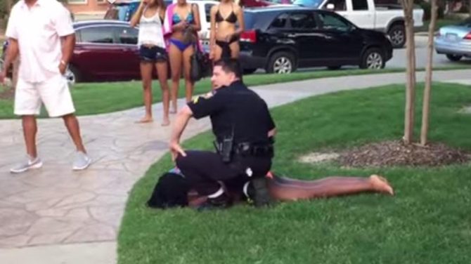 A video of a police officer forcing a teenager to the ground and also drawing his weapon has brought criticism about police response to a pool party in McKinney, Texas.