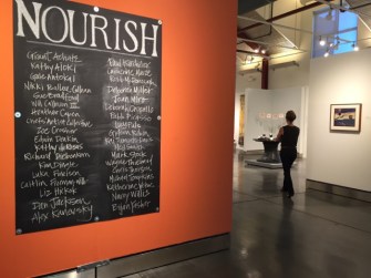 Installation view of NOURISH