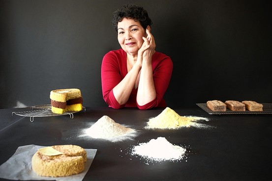 Alice Medrich in her Berkeley kitchen (photo by Timothy Archibald, courtesy Wall Street Journal