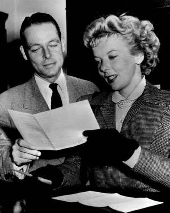 Collier Young with Ida Lupino.