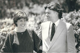 Michaela and Greg Rodeno in 1983 at Domaine Chandon.