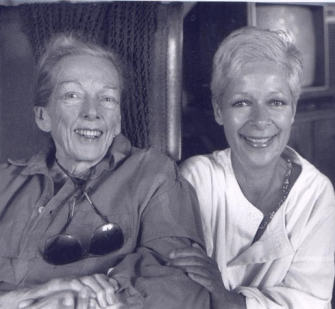 M. F. K. Fisher and Diane Boate, 1988. (Photo by George Kruse.)