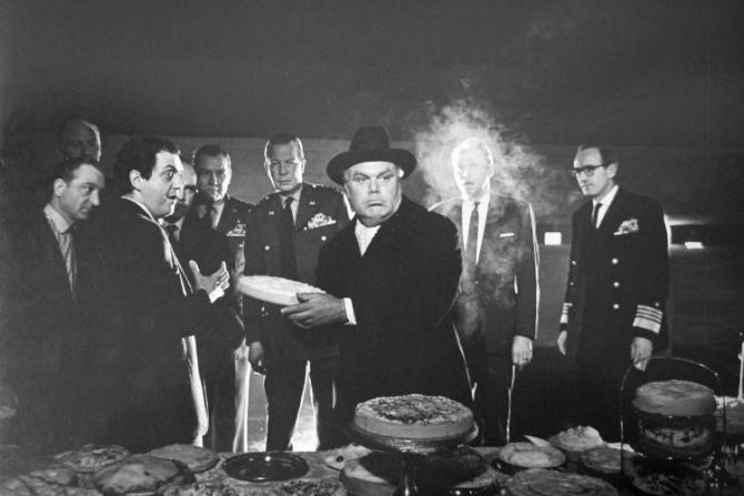 Peter Bull as Russian Ambassador Alexi de Sadesky; Photo by Weegee