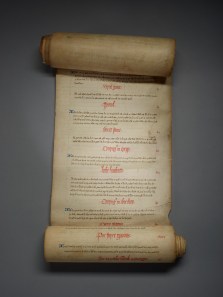 Cookery recipes, MS B.36, scroll section LX-LXV (60-65)