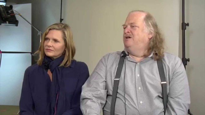 Director Laura Gabbert with Jonathan Gold.