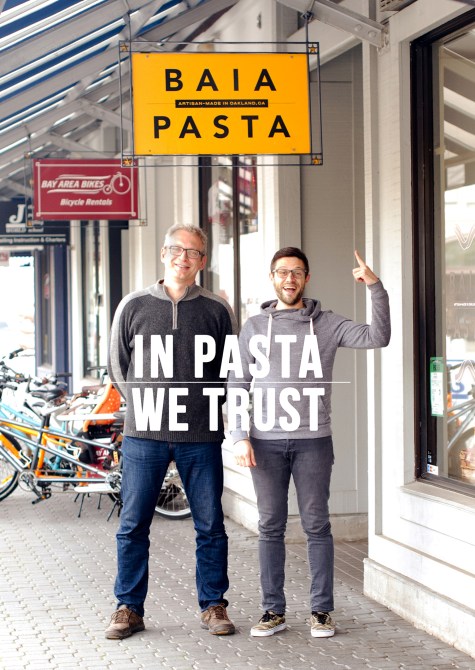 Baia Pasta was started in 2011 by Renato Sardo (left) & Dario Barbone (right). Photo: Meaghin Kennedy