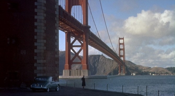 Kim Novak in Vertigo (1958).